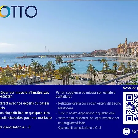 Apartament Spacieux Avec Terrasse, Parking, Face Mer, Proche Plages Et Commodites - Fr-1-196-320 Roquebrune-Cap-Martin